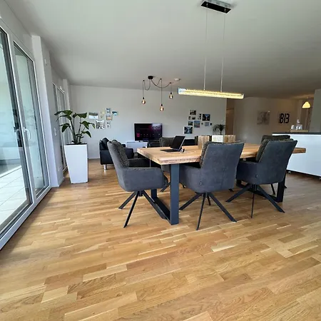 Moderne Am Neckar Mit Grosser Dachterrasse